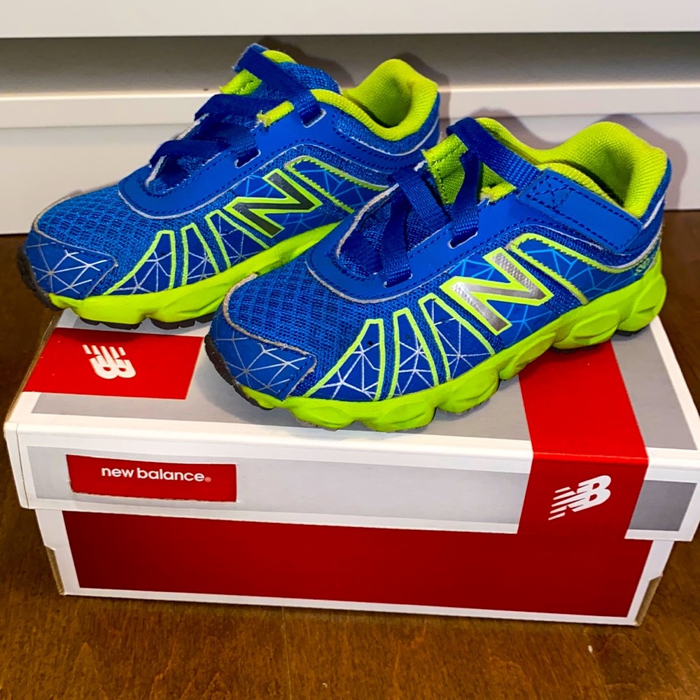 New Balance Kids KV890CGI Running Sneakers Blue Green Kids Toddler Size 8